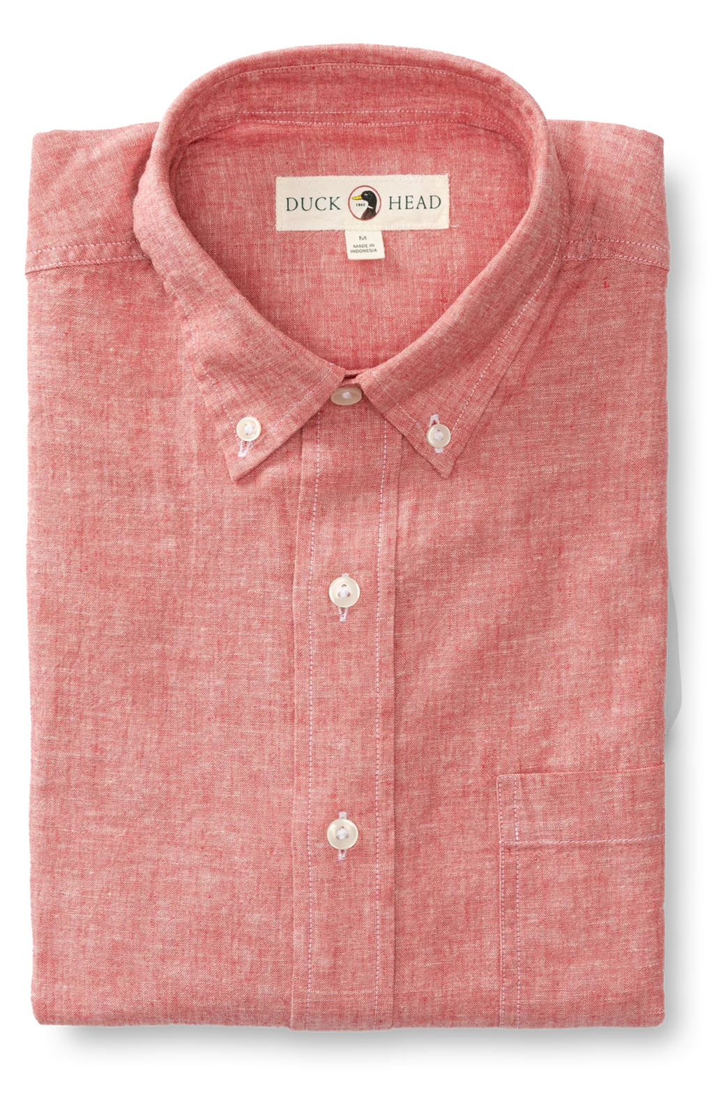 Duck Head - Linen Cotton Oxford Sport Shirt Wallace Solid