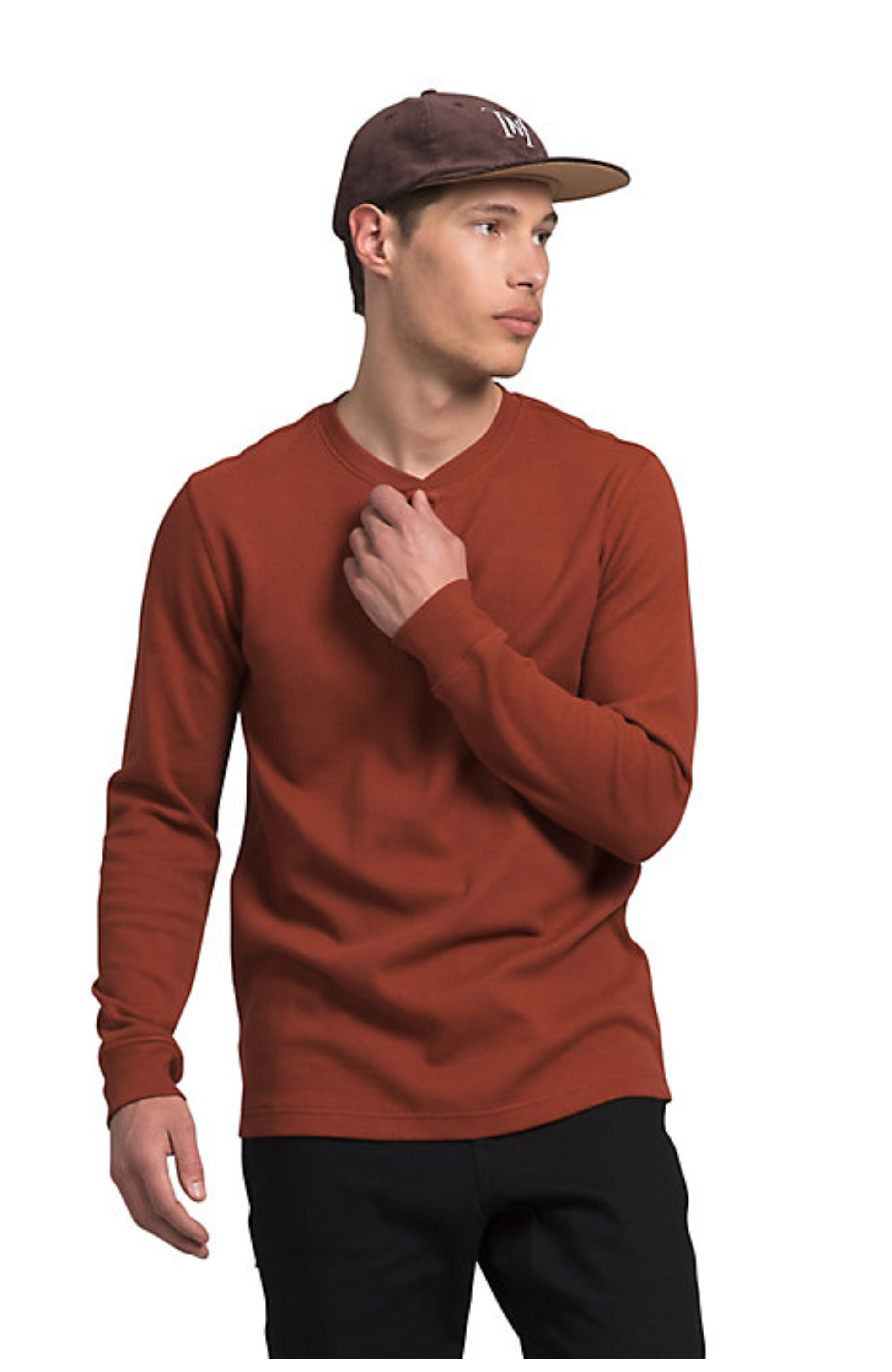 M Waffle Ls Henley – 310 Rosemont
