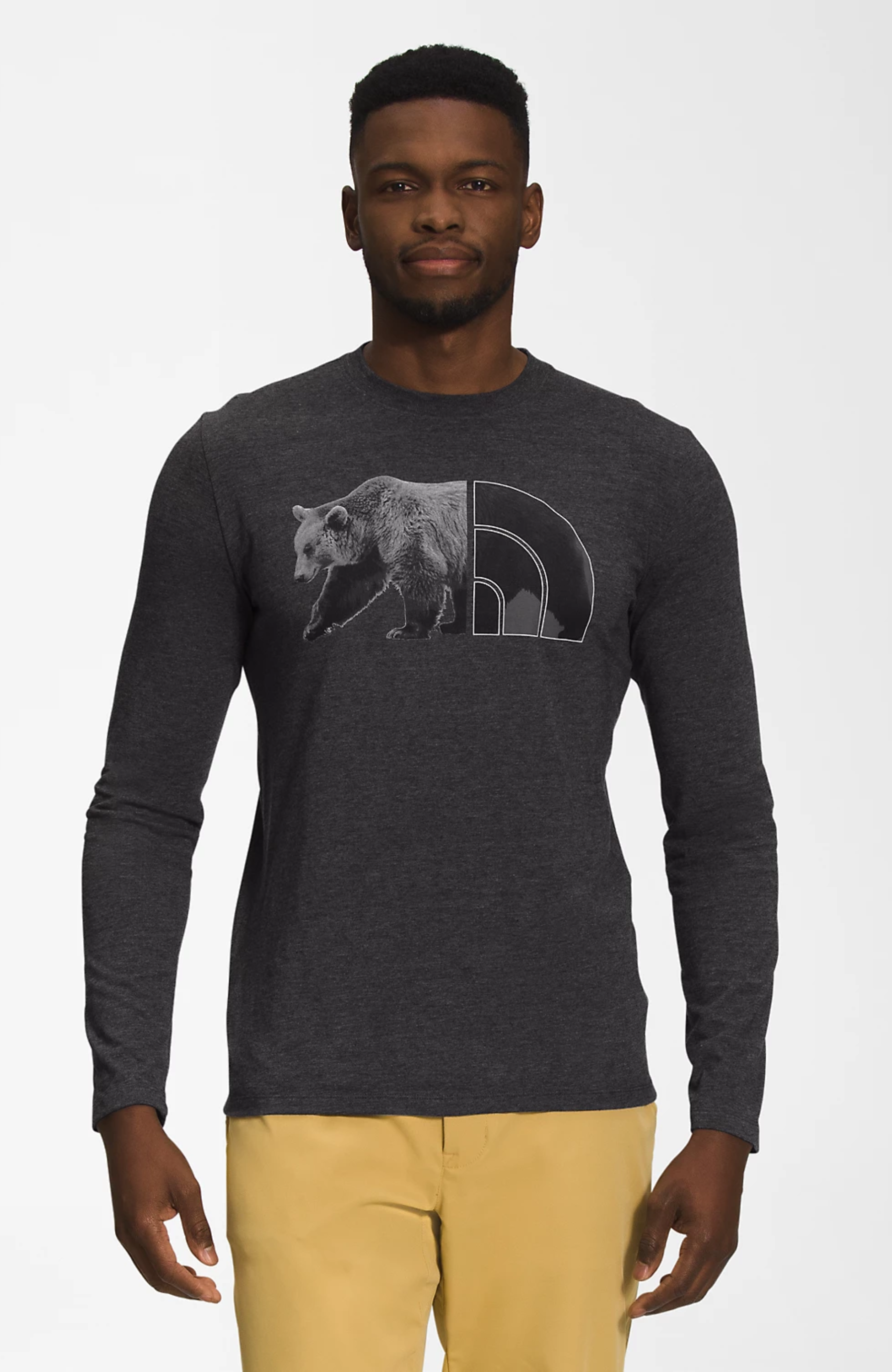 M Ls Triblend Bear Tee – 310 Rosemont