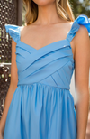 Tiered Poplin Maxi
