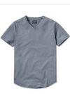 CUTS - Ao V-Neck Curve Hem Tee