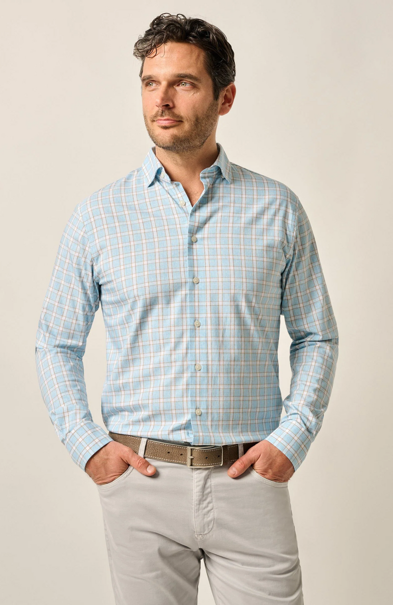 Johnnie-O - Performance Button Up Shirt - Burleigh