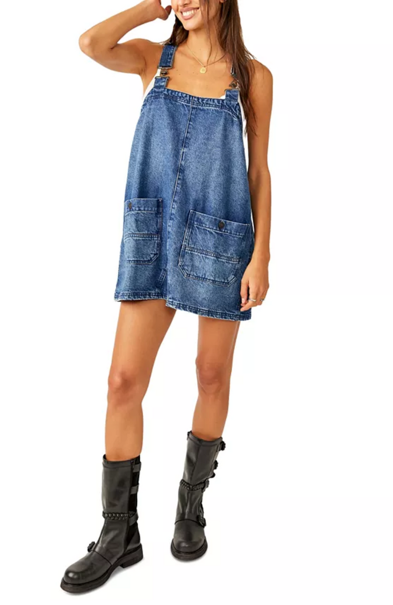 Free People - Overall Smock Mini Dress