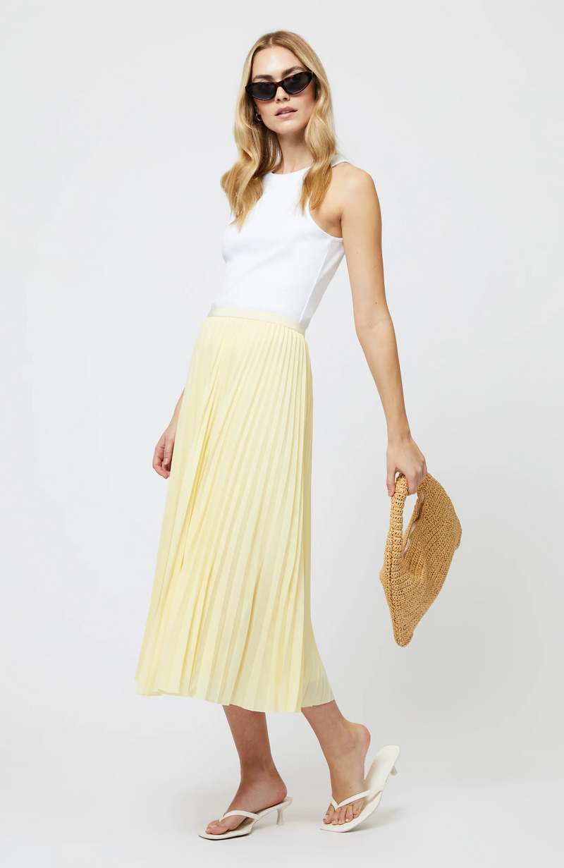 French Connection - Sunburst Pleated Midi Skirt