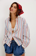 Free People - Valley Double Cloth Striped Shirt