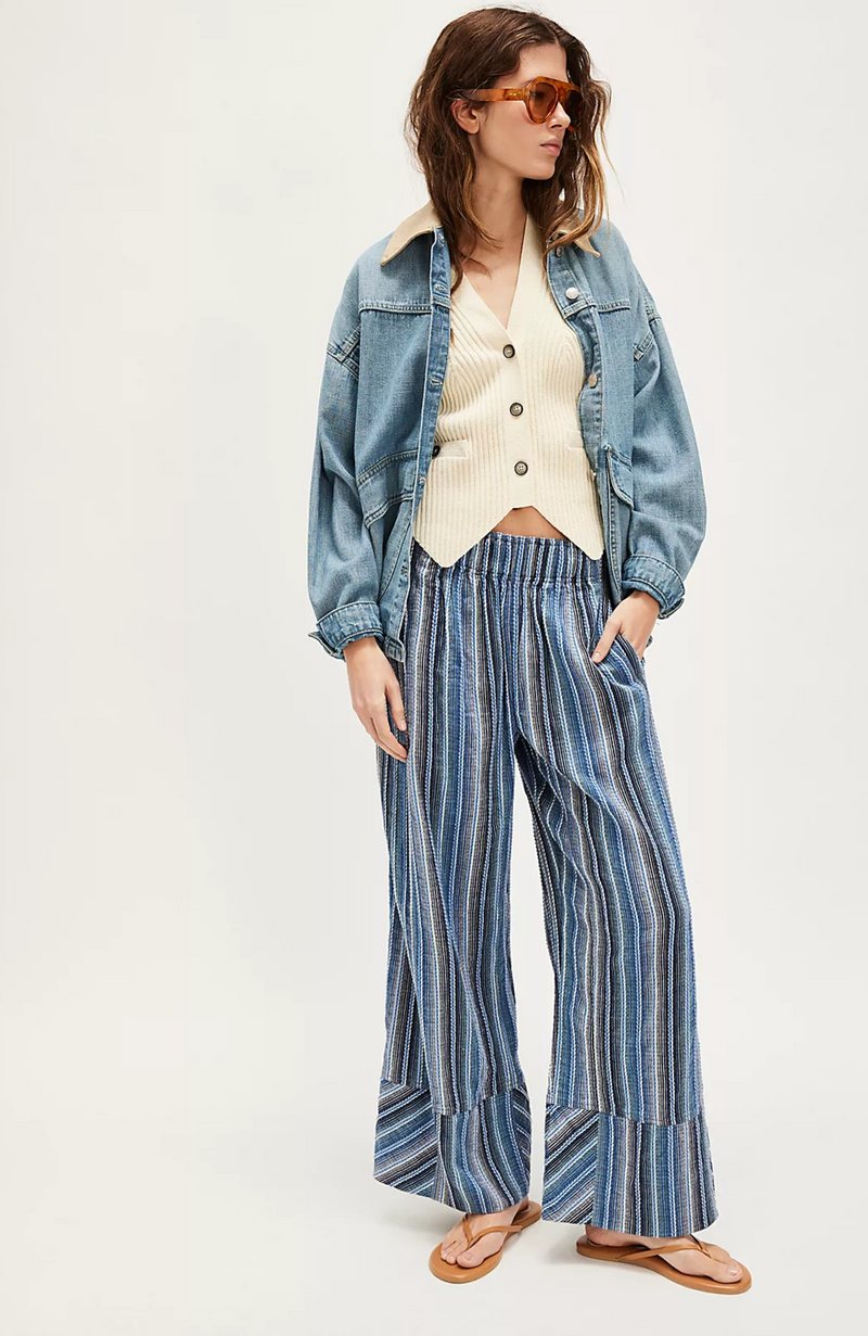 Free People - Day's End Striped Pants