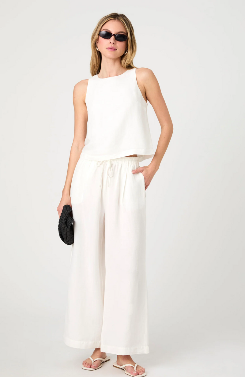 French Connection - Birdie Linen Wide Leg Trouser