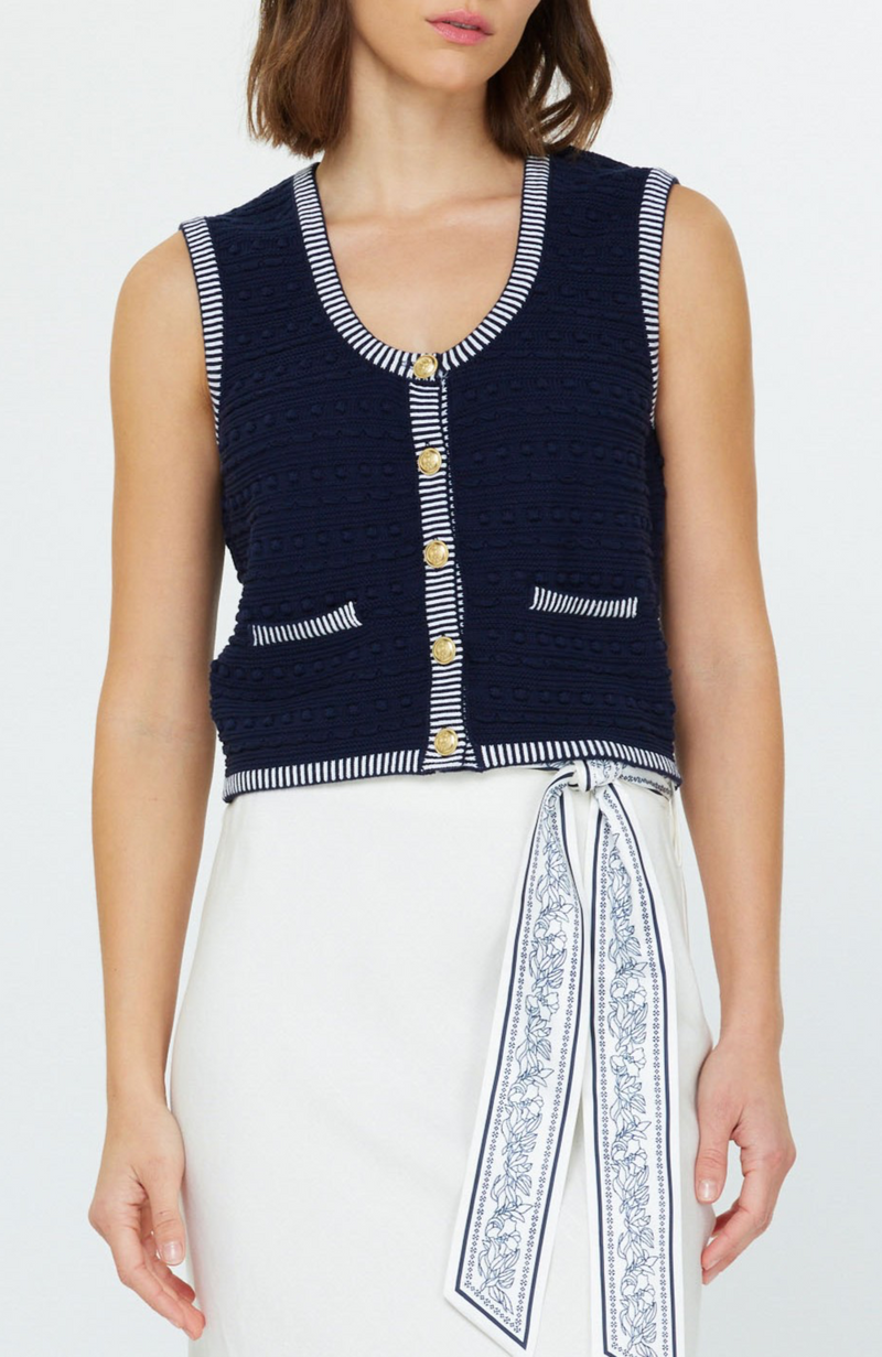 Current Air - U Neck Front Sweater Vest