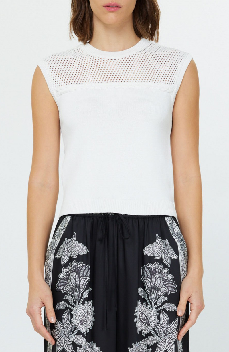 Current Air - Round Neck Sweater Tank Top