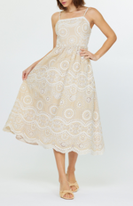 Current Air -  Square Neck Midi Dress