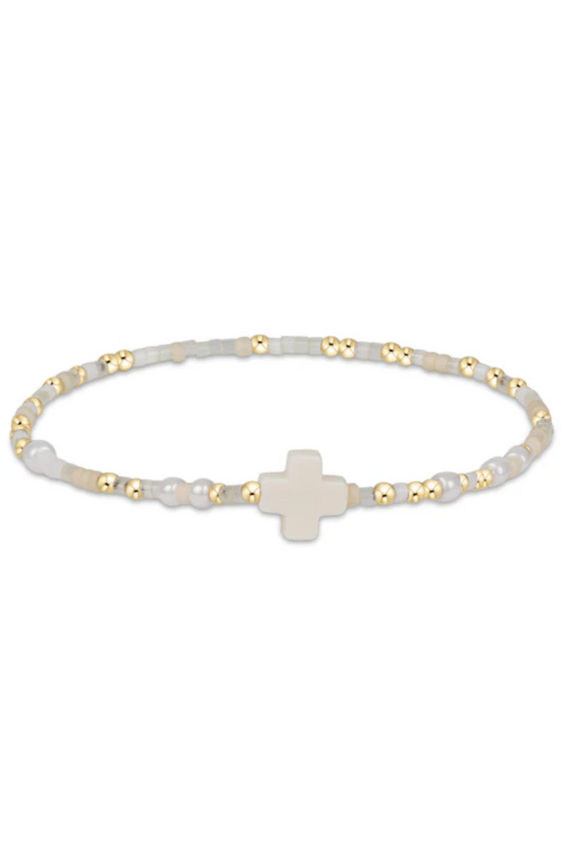 Enewton - Hope Unwritten Signature Cross Bracelet - Call Me On My Shellphone