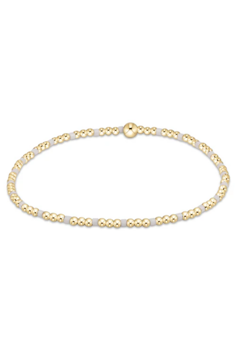 Enewton - Hope Sincerity Pattern 2mm Bracelet - White