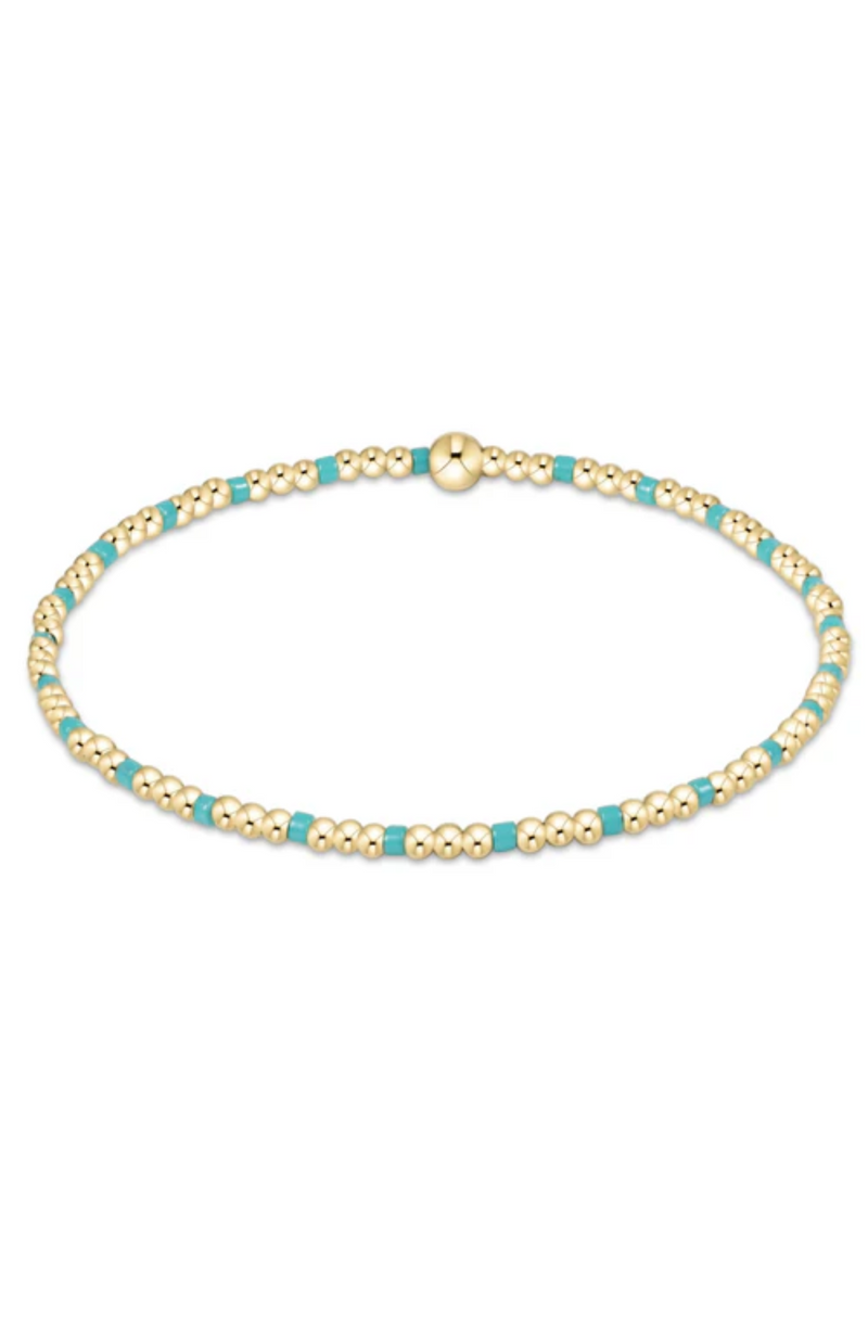 Enewton - Hope Sincerity Pattern 2mm Bracelet - Turquoise