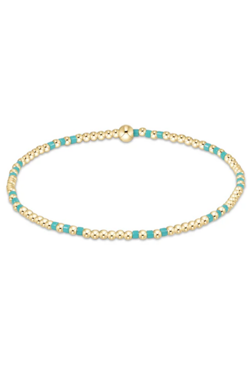 Enewton - Hope Joy Pattern 2mm Bracelet - Turquoise