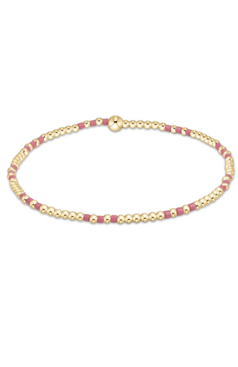 Enewton - Hope Joy Pattern 2mm Bracelet - Bright Pink