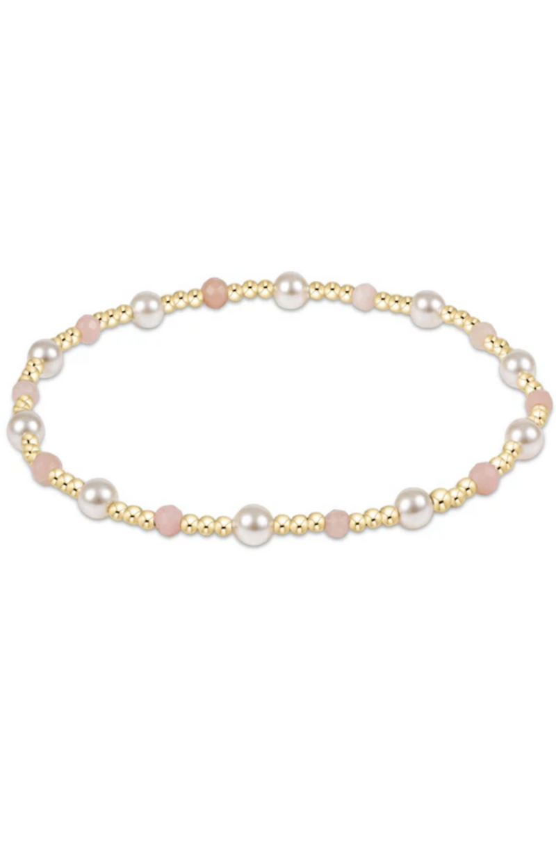Enewton - Pearl Sincerity Pattern 4mm Bracelet - Pink Opal