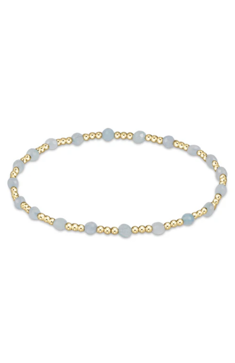 Enewton - Sincerity Pattern 3mm Bracelet - Aquamarine