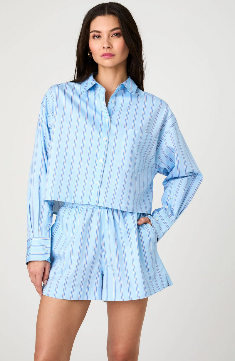 French Connection - Lorenzo Stripe Cropped Shirt