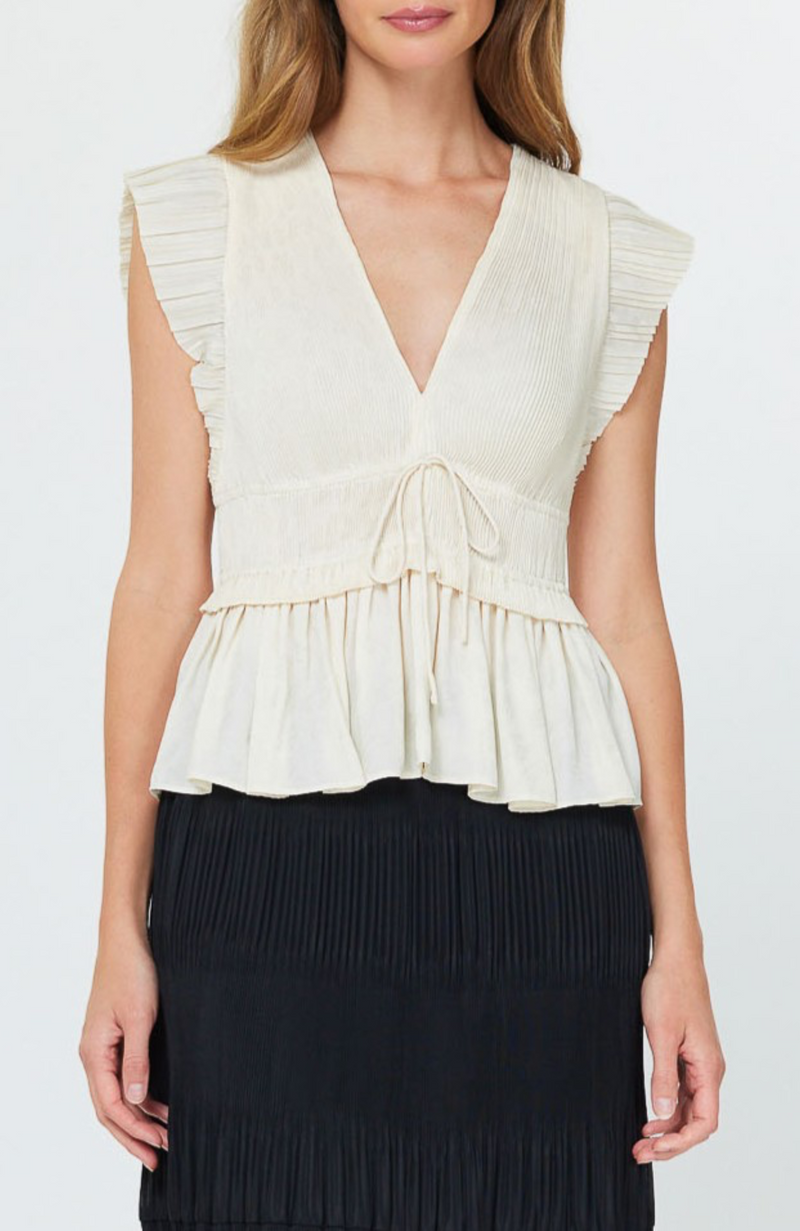Current Air - Peplum Top