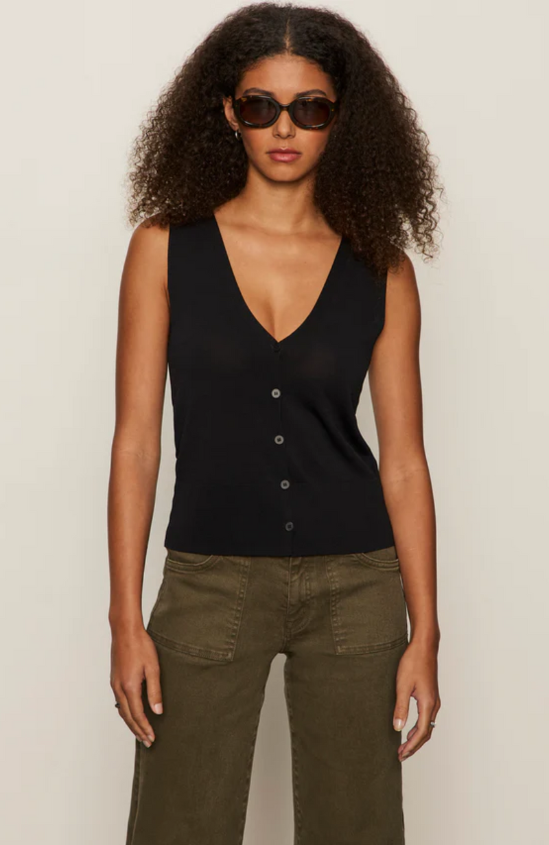 Sanctuary - Knitted Button Front Top
