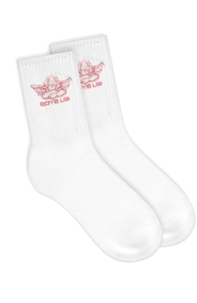 Boys Lie - Boys Lie Pink Logo Sock