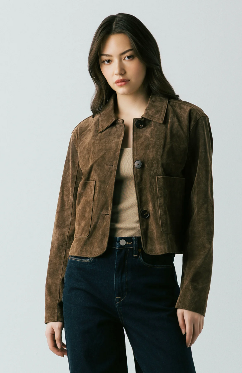 BlankNYC - Black Coffe Real Suede Jacket