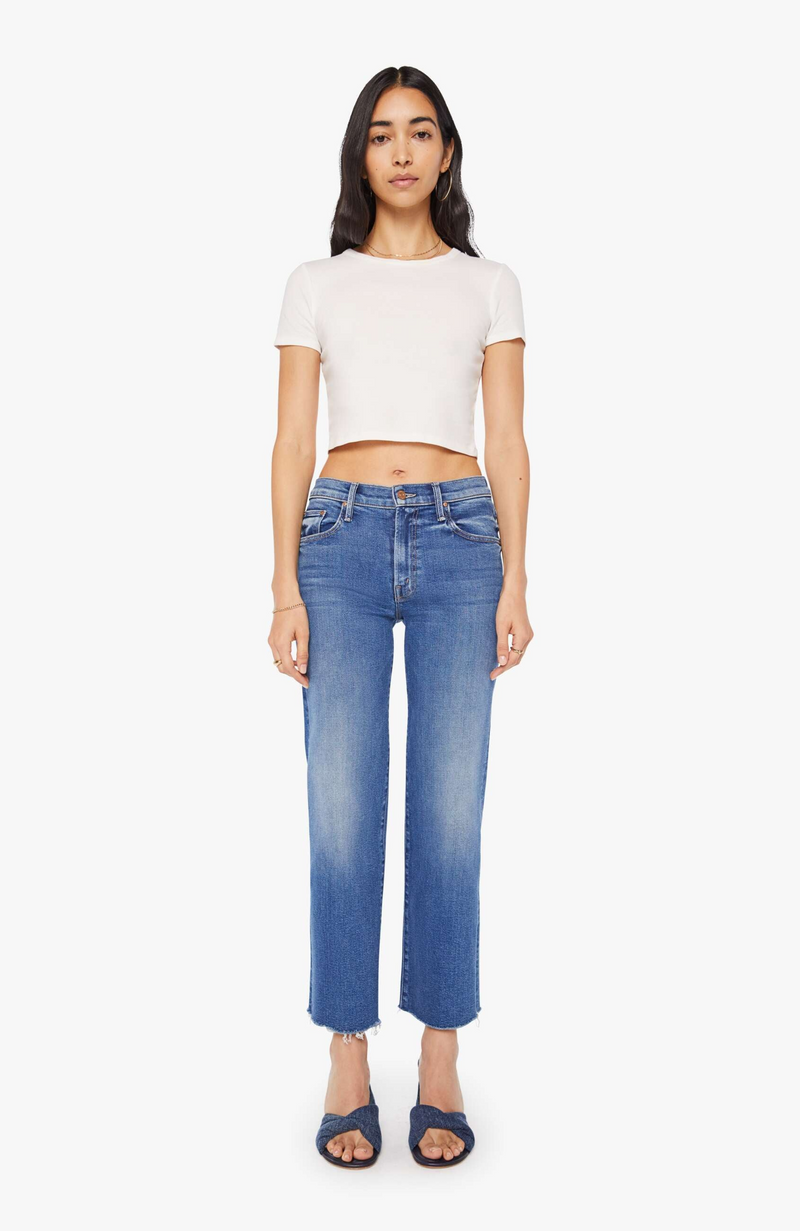 Mother - Mid Rise Rambler Zip Ankle Fray
