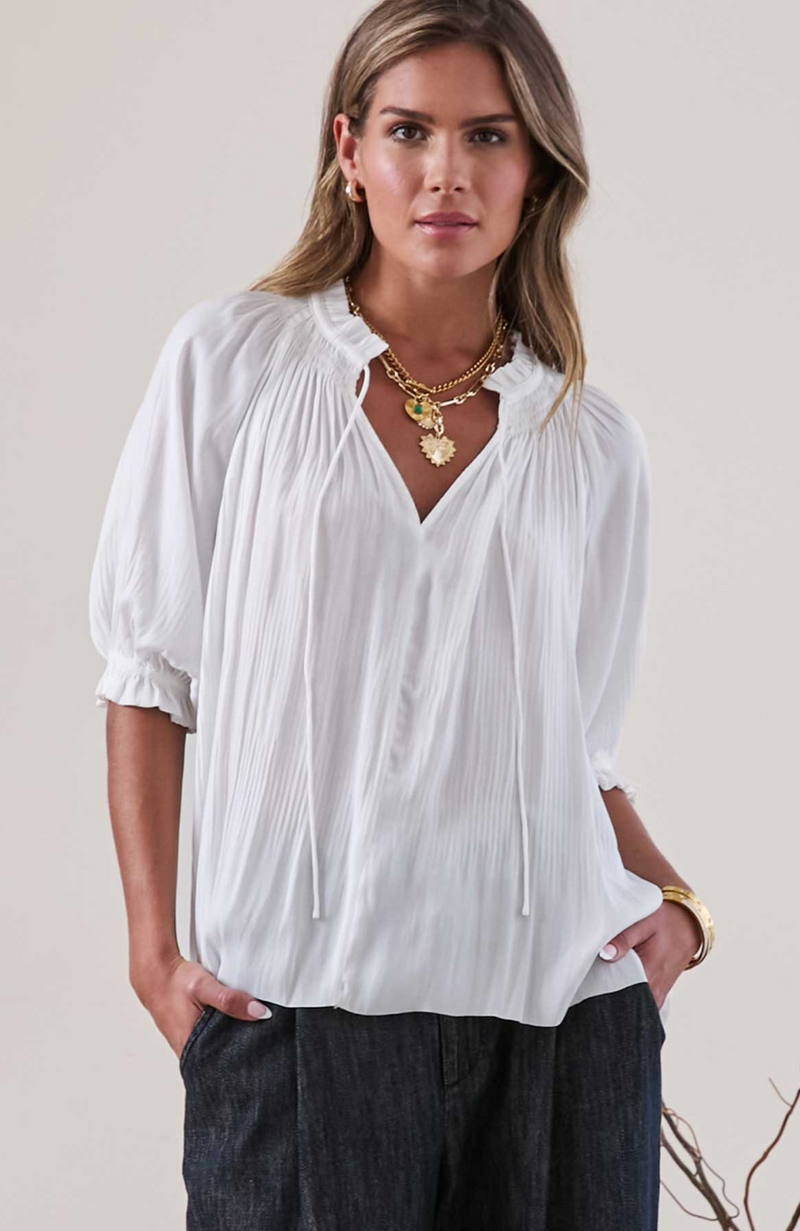 Current Air - Tie Front Blouse