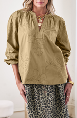Current Air - Embroidered Blouse
