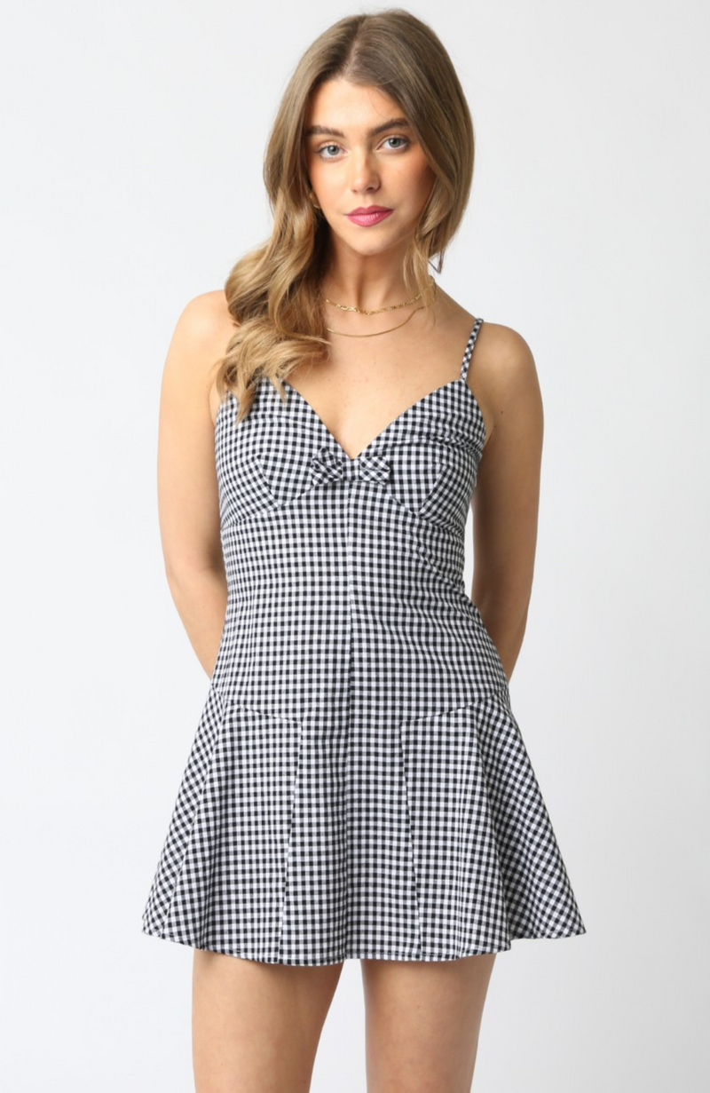 Paloma Gingham Romper