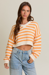 Cropped Striped Sweater