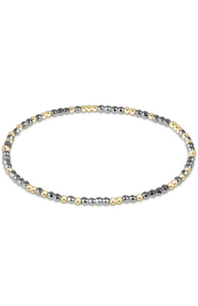 Enewton - Hope Unwritten Bright Silver Faceted Hematite 2mm Bracelet