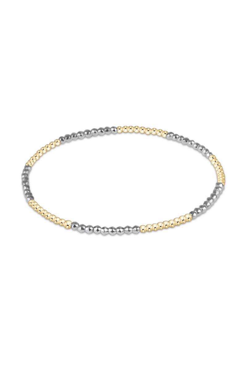Enewton - Blissful Pattern 2mm Bright Silver Hematite Bracelet