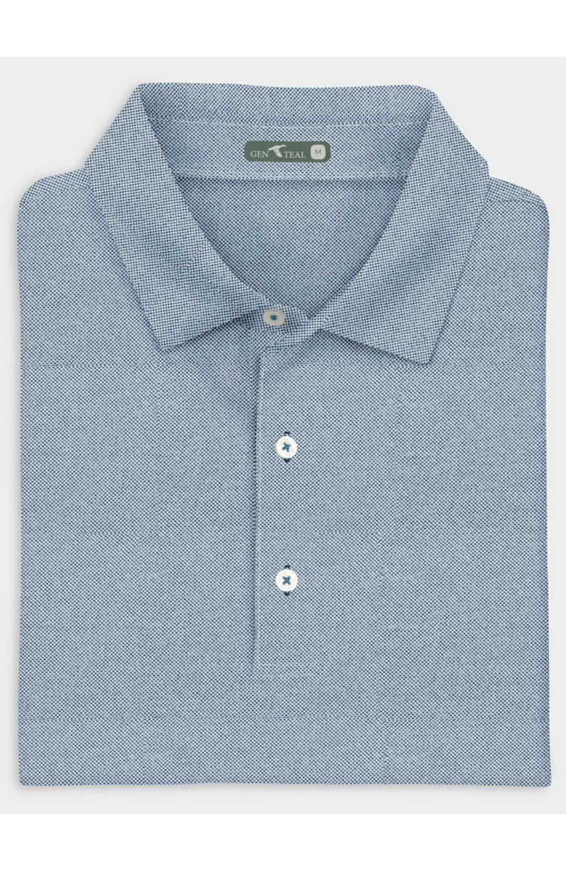 GenTeal - Navy Performance Pique Polo