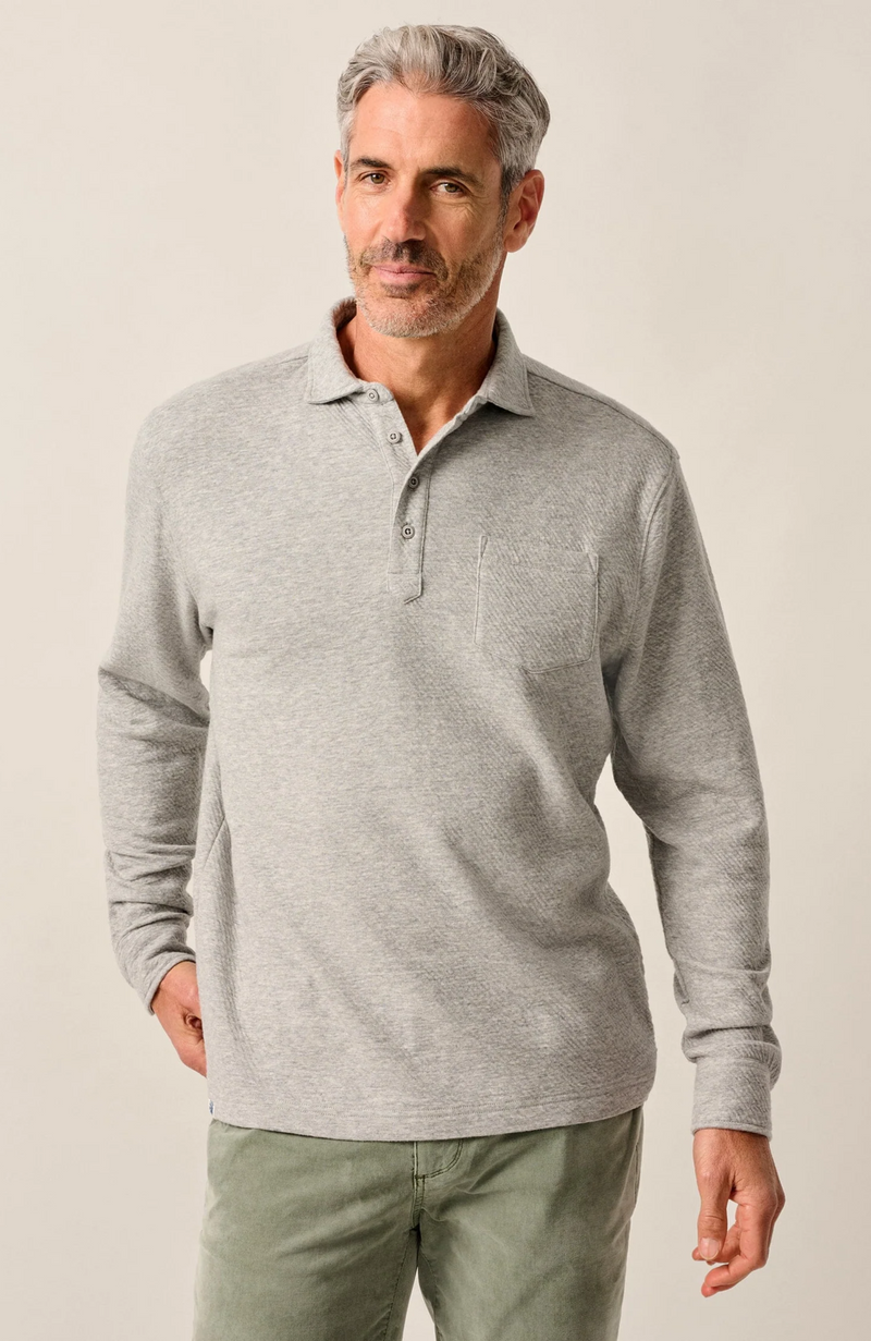 Johnnie-O - Alwin Ripple Knit Polo Sweater