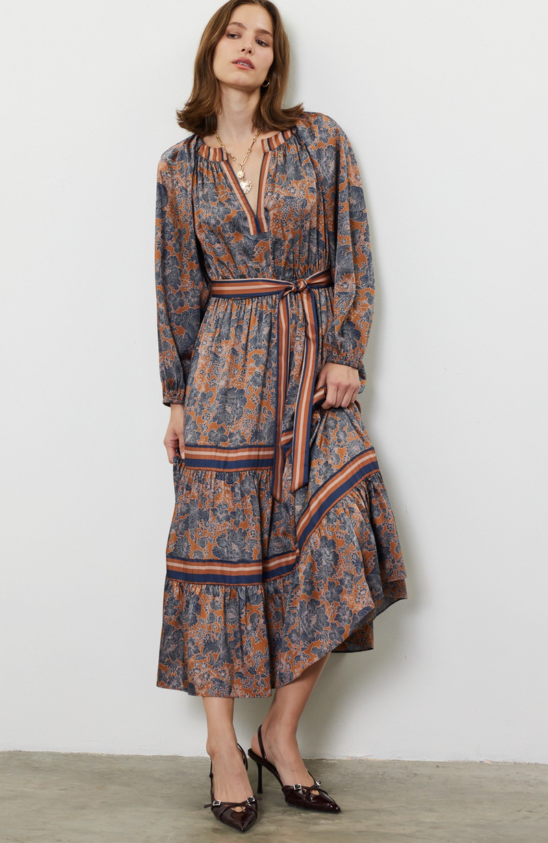 Current Air - Print Tiered Long Dress