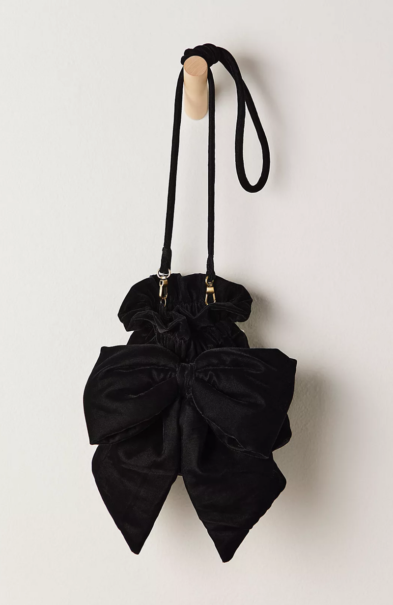 Free People - Belle Velvet Bow Bag