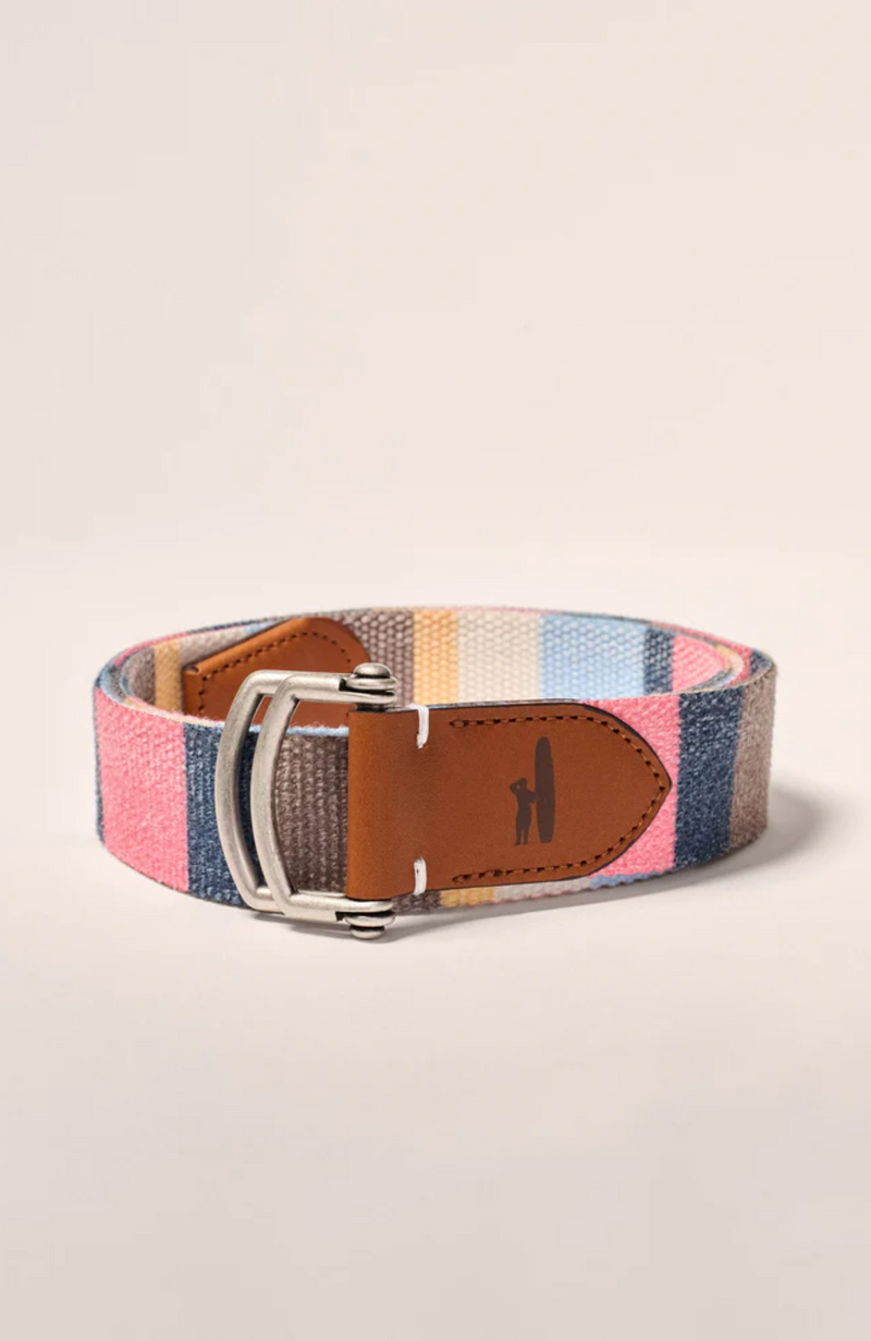 Johnnie-O - Bowen D-Ring Canvas Striped Belt