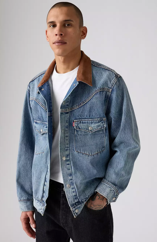 50s Levi’s short horn denim jacket Levi's Premium - Western Shorthorn Trucker Jacket – 310 Rosemont