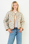 Floral Pattern Quilted Jacket