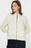 Current Air - Quilted Sweater Mixed Media Jacket