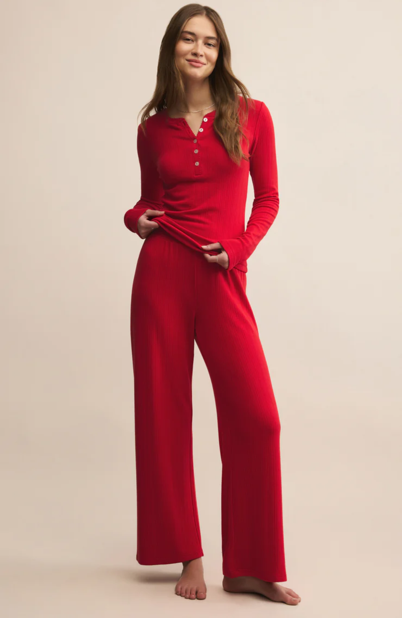Z Supply - Holly Pointelle Long Sleeve Top