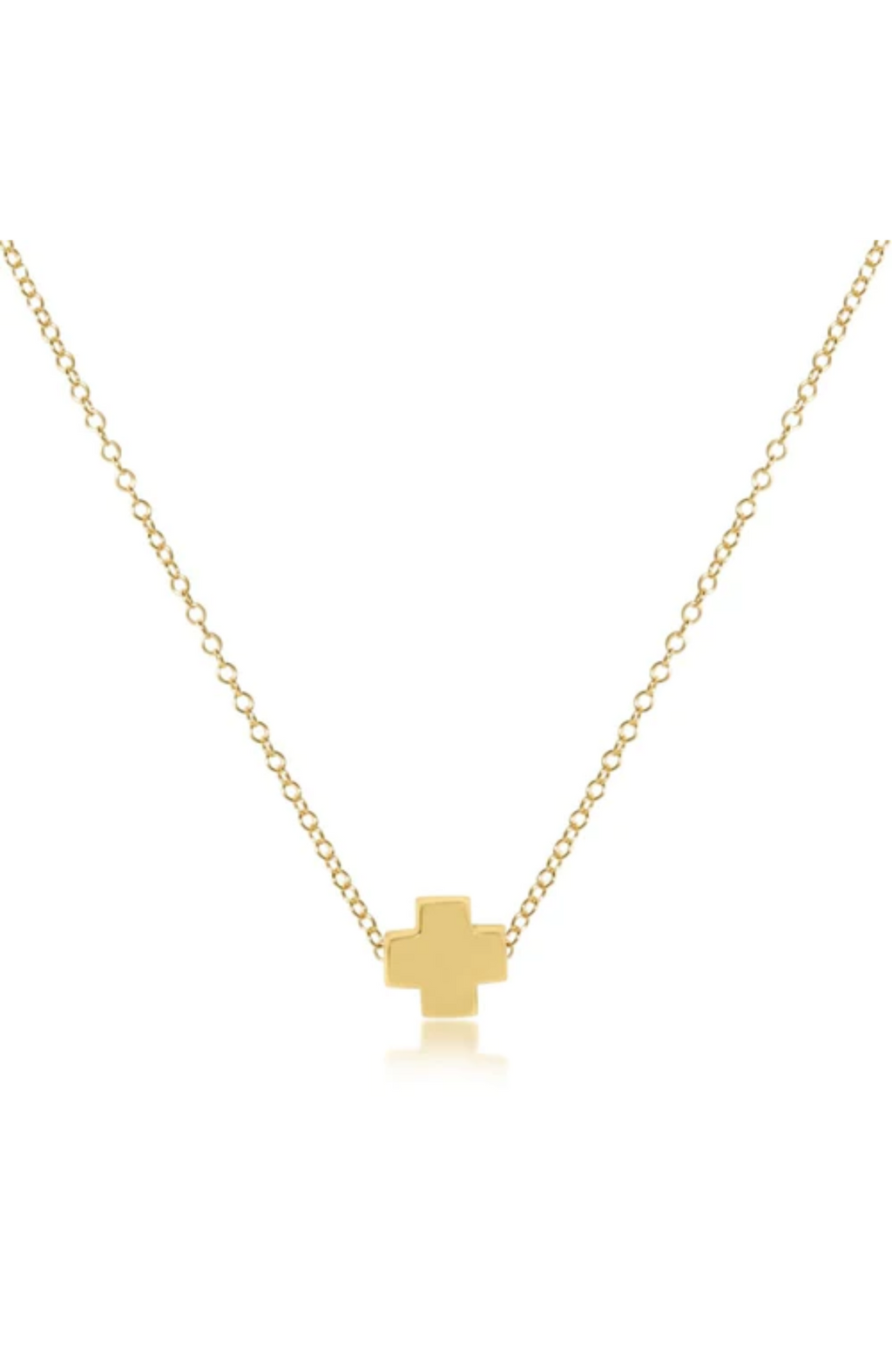 Enewton - 16" Gold Signature Cross Necklace