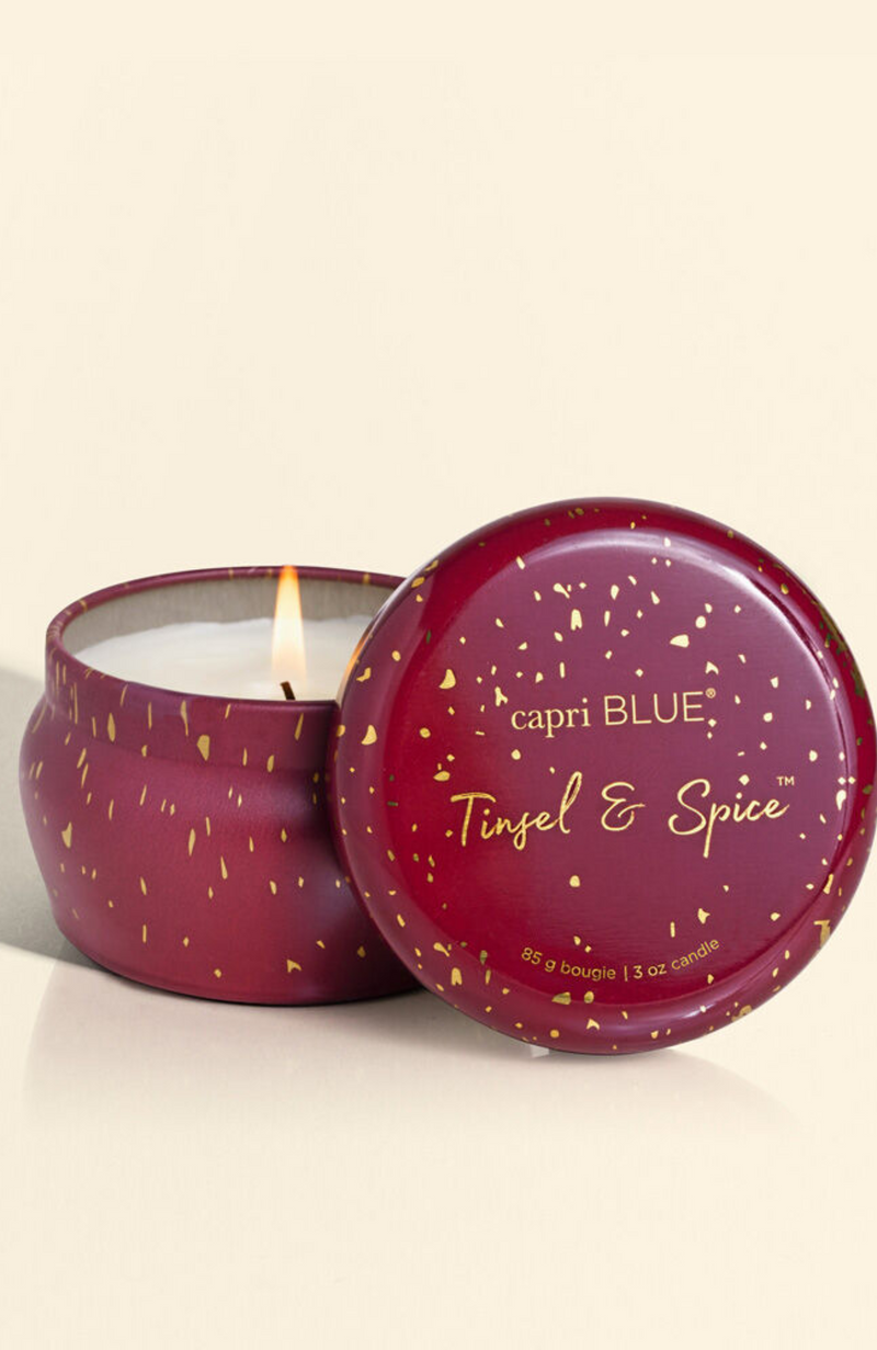Capri Blue - Tinsel & Spice Glimmer Mini Tin
