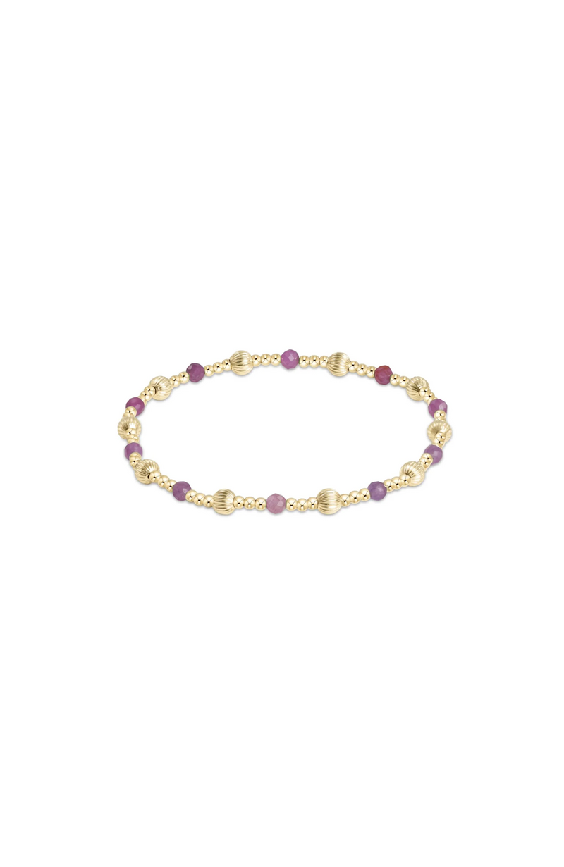 Enewton - Dignity Sincerity Pattern 4mm Bead Bracelet - Ruby