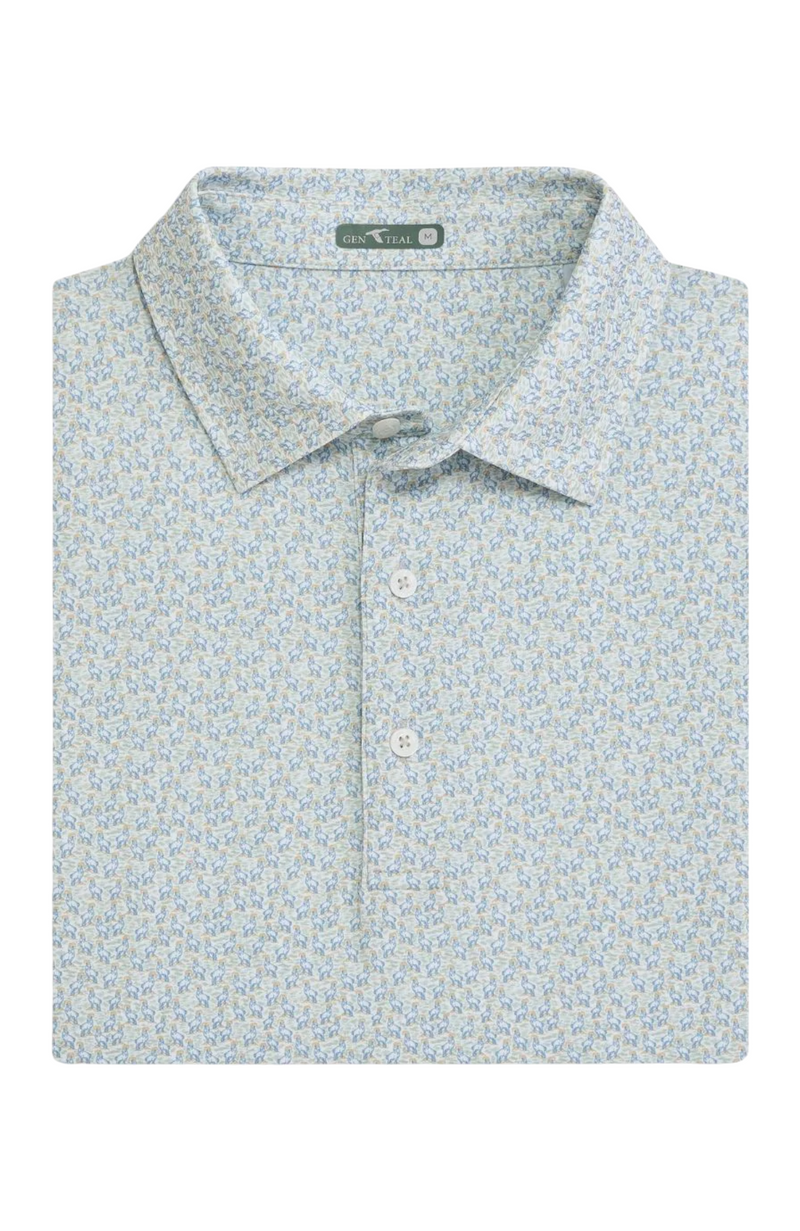 GenTeal - Highland Herd Printed Performance Polo