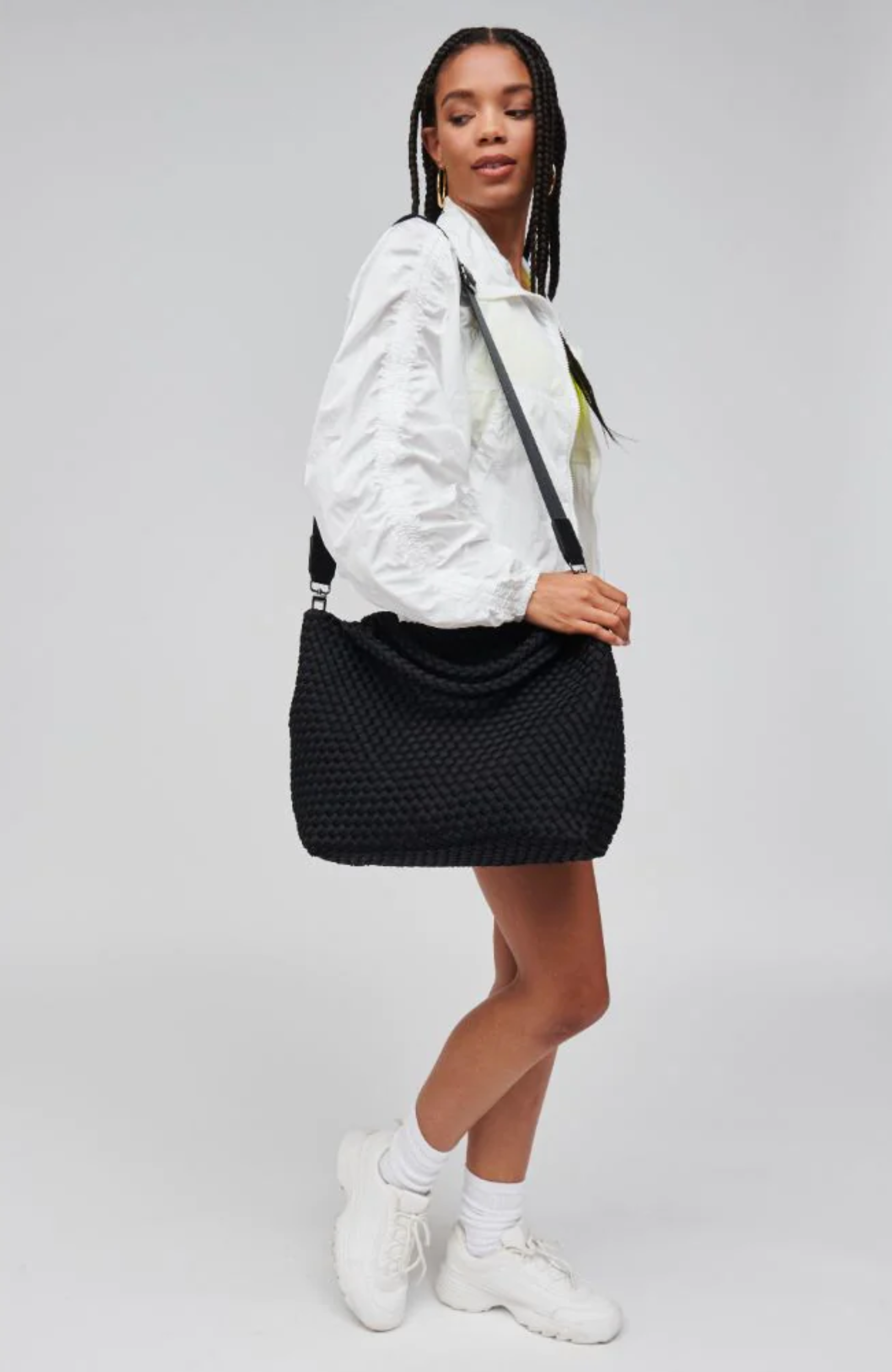 Sol and Selene Inspiration Woven Crossbody Black