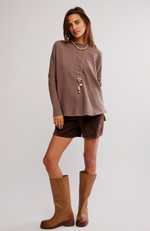 Free People - Latte Blues Thermal Solid