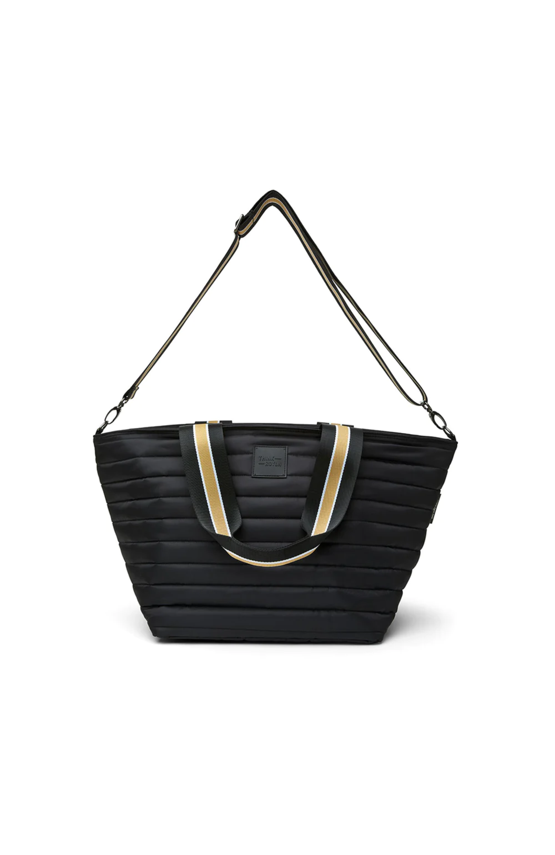 Think Royln The Austin Quilted Crossbody Bag Black