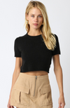 Fuzzy Knit Tee Sweater